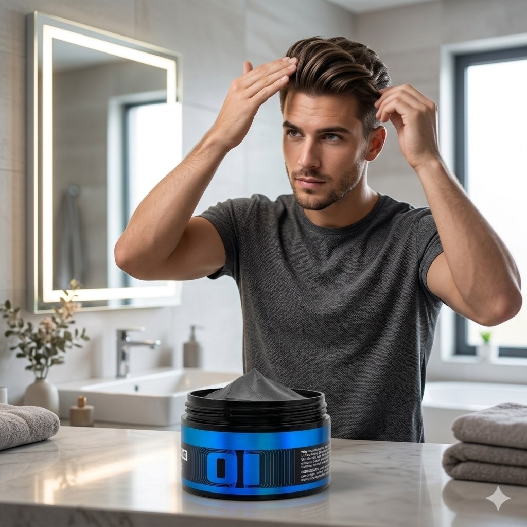 CERA PARA EL CABELLO DE ALTA FIJACION ACABADO SEMI-MATE WOKALI WAX 130G