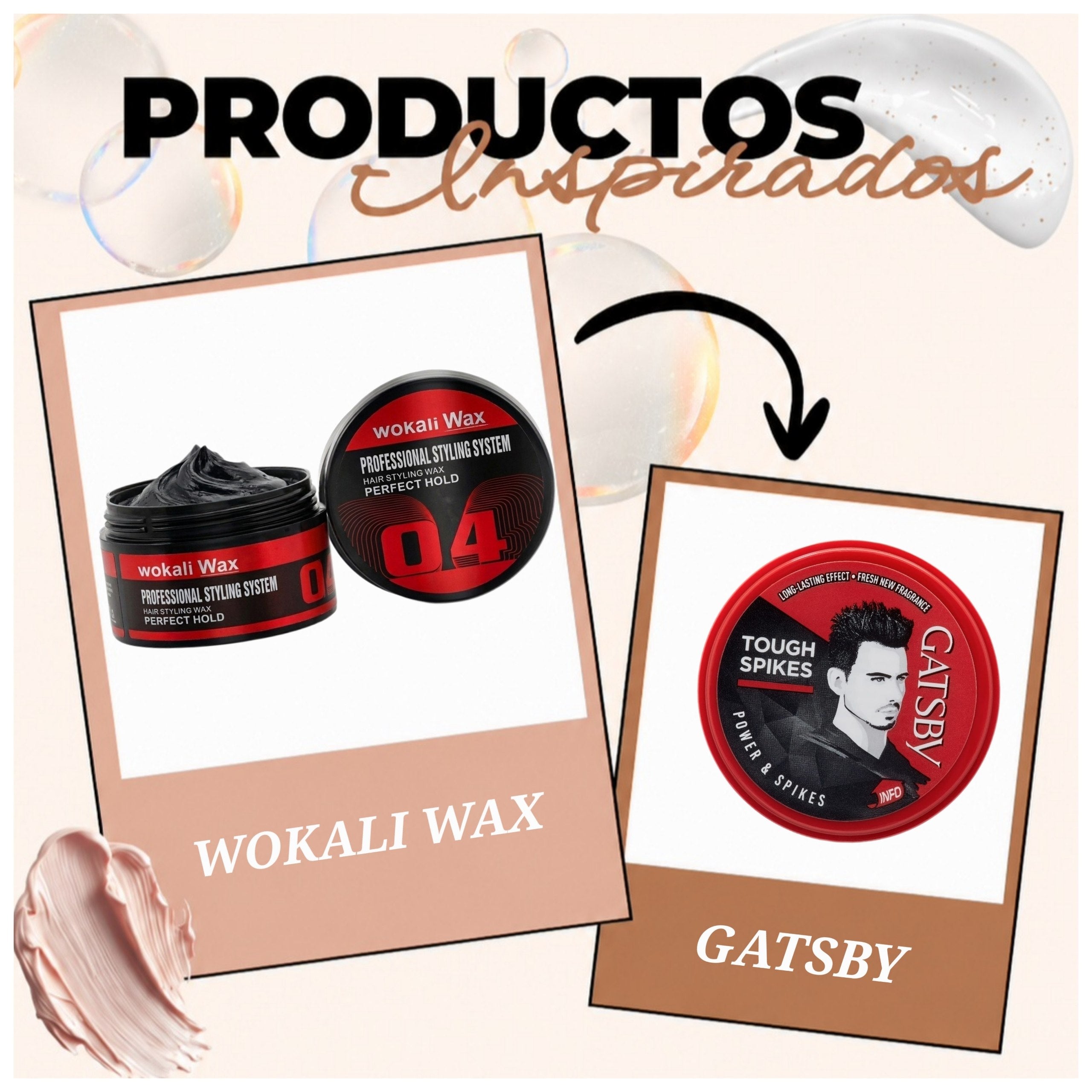 CERA PARA EL CABELLO DE ALTA FIJACION ACABADO SEMI-MATE WOKALI WAX 130G