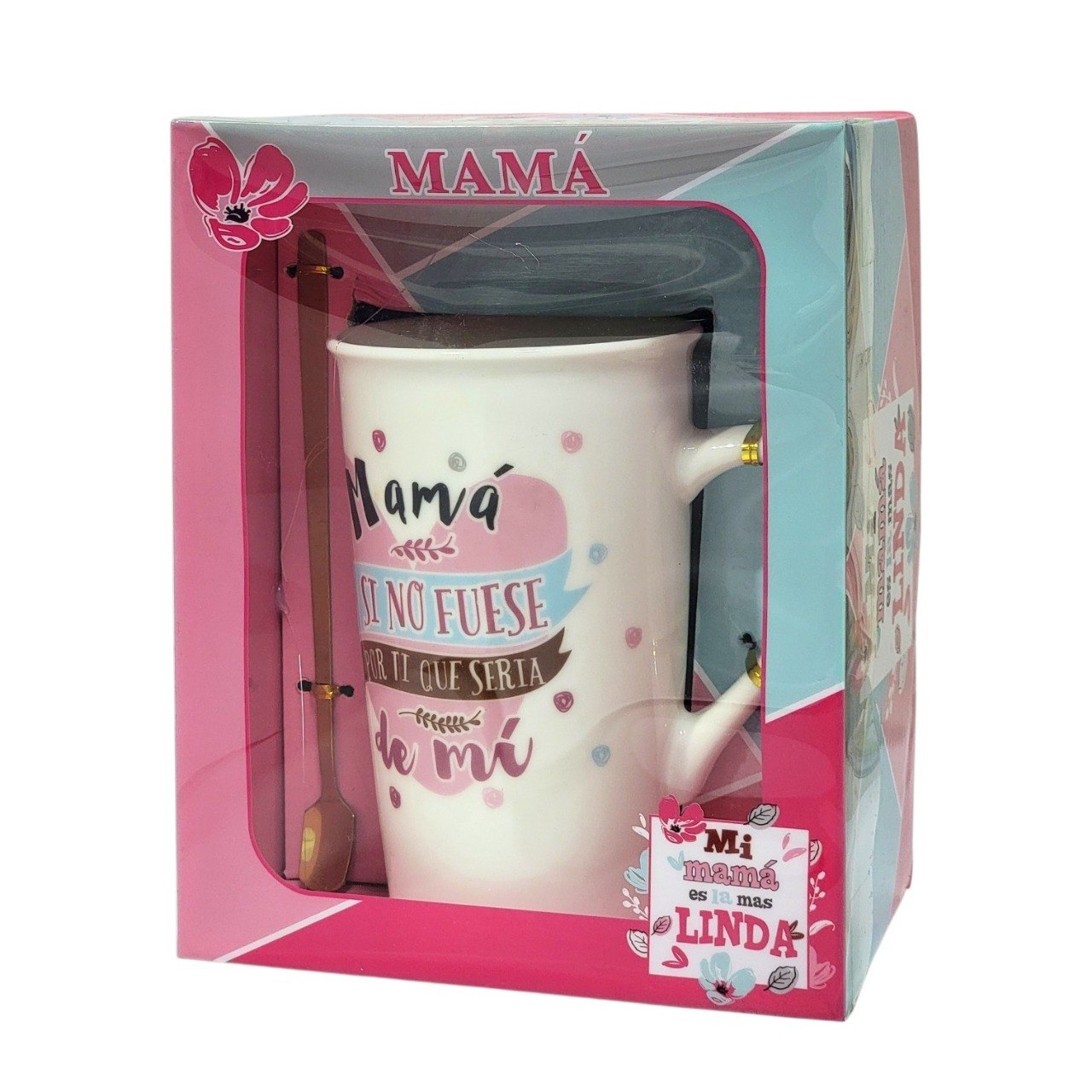 SET DE TAZA DE REGALO PARA MAMA CON CUCHARA DE LUJO