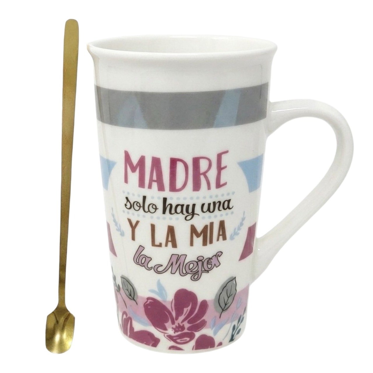 SET DE TAZA DE REGALO PARA MAMA CON CUCHARA DE LUJO