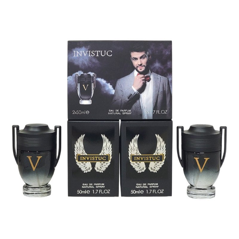 SET INVISTUC EDP 50MLX2 (H) (AROMA SIMILAR A PACO RABANNE INVICTUS VICTORY)