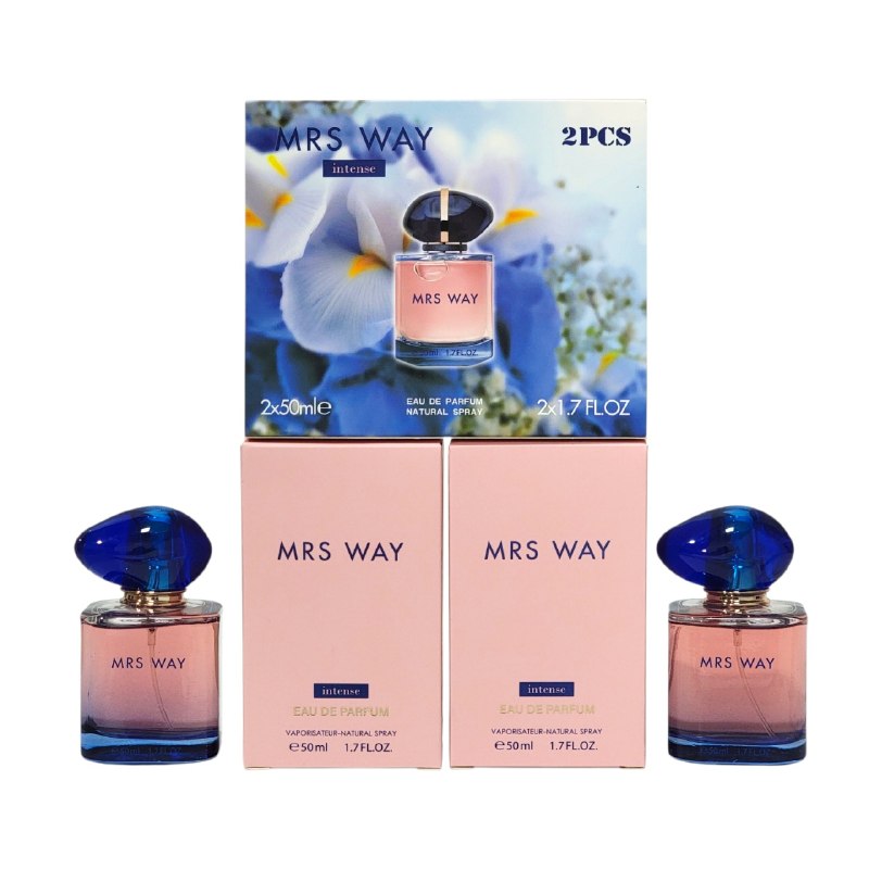 SET MRS WAY EDP 50MLX2 (M) (AROMA SIMILAR A GIORGIO ARMANI MY WAY)