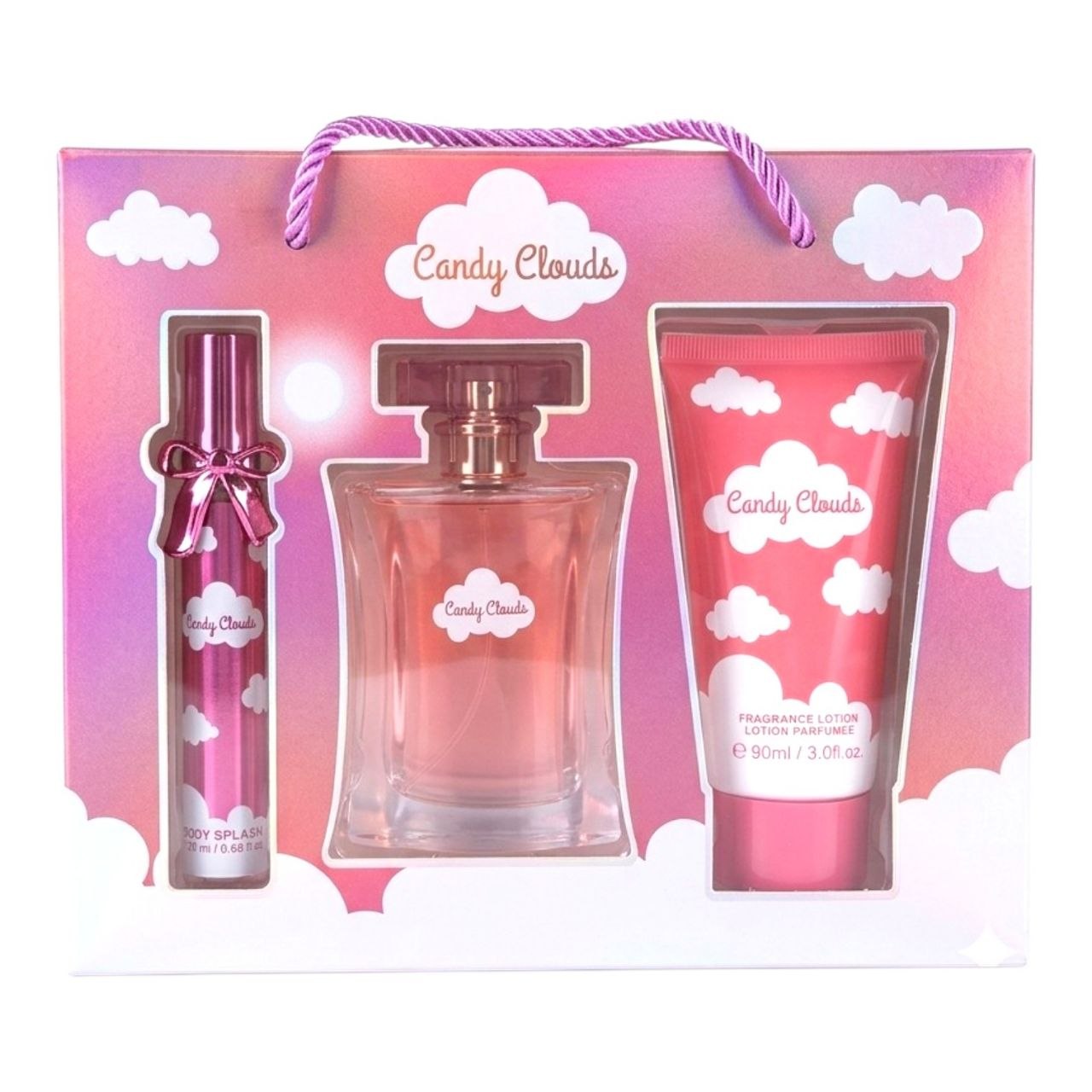 SET MYSTICAL CANDY CLOUDS 3PCS (M) (AROMA SIMILAR A ARIANA GRANDE CLOUD PINK)