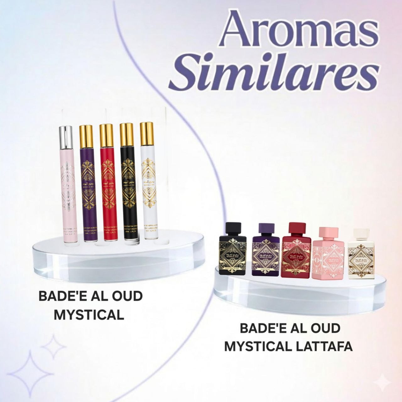 SET PERFUME EN TUBO MYSTICAL BADE'E AL OUD EDP (M) 35ML X 5PCS (AROMA SIMILAR A LATTAFA BADE'E AL OUD)