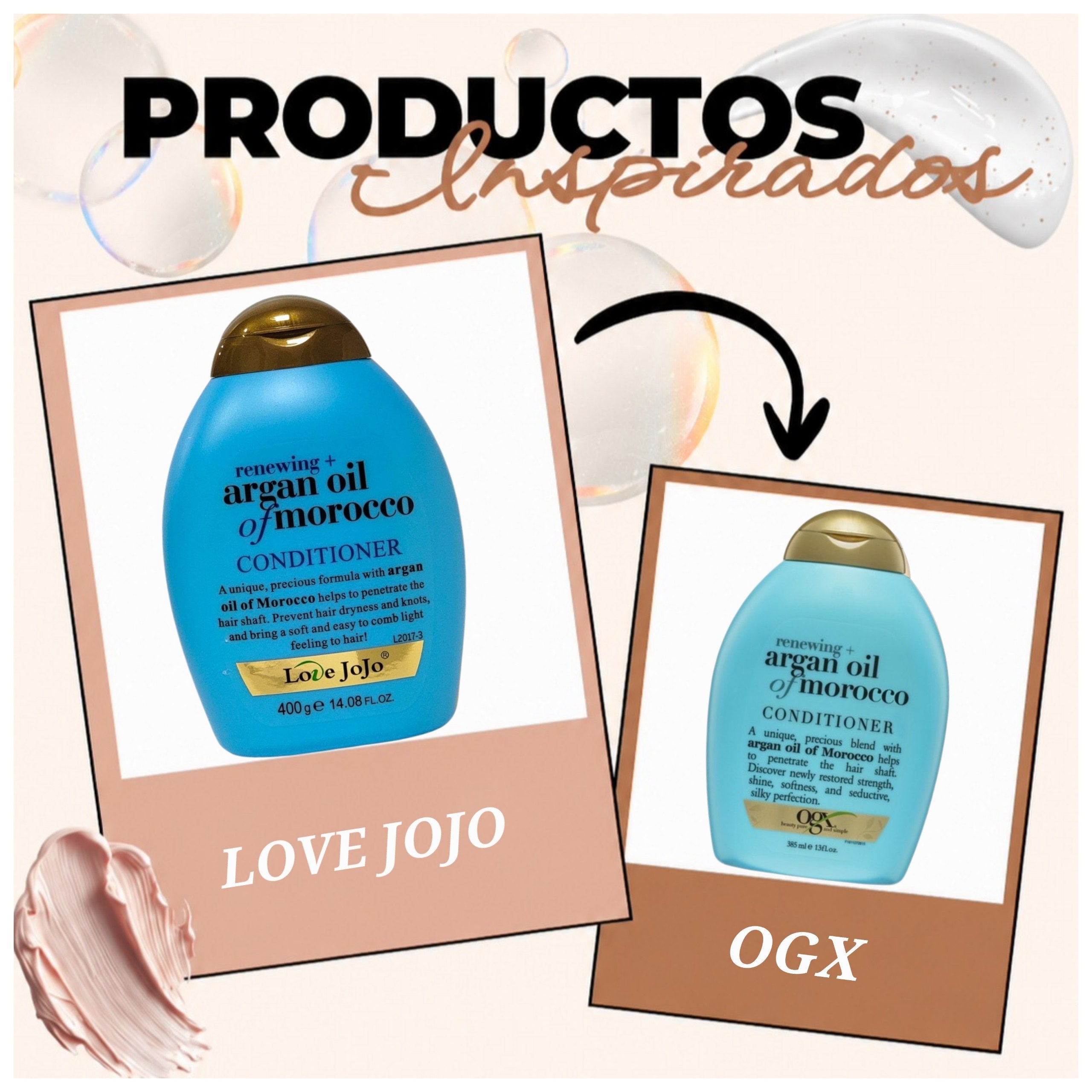 ACONDICIONADOR PARA CABELLO DAÑADO CON ACEITE DE ARGAN DE MARRUECOS LOVE JOJO 400G