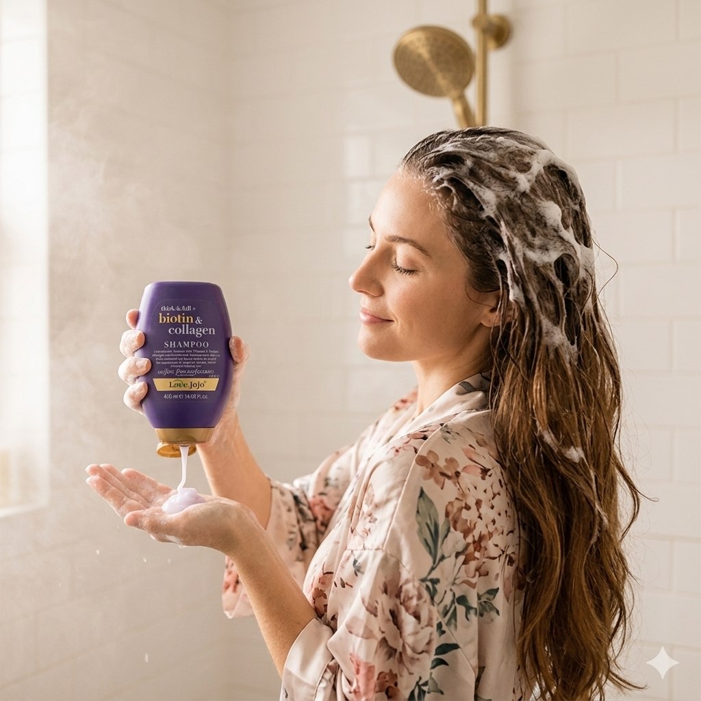 ACONDICIONADOR DE VOLUMEN Y ELASTICIDAD CON BIOTINA Y COLAGENO LOVE JOJO 400G