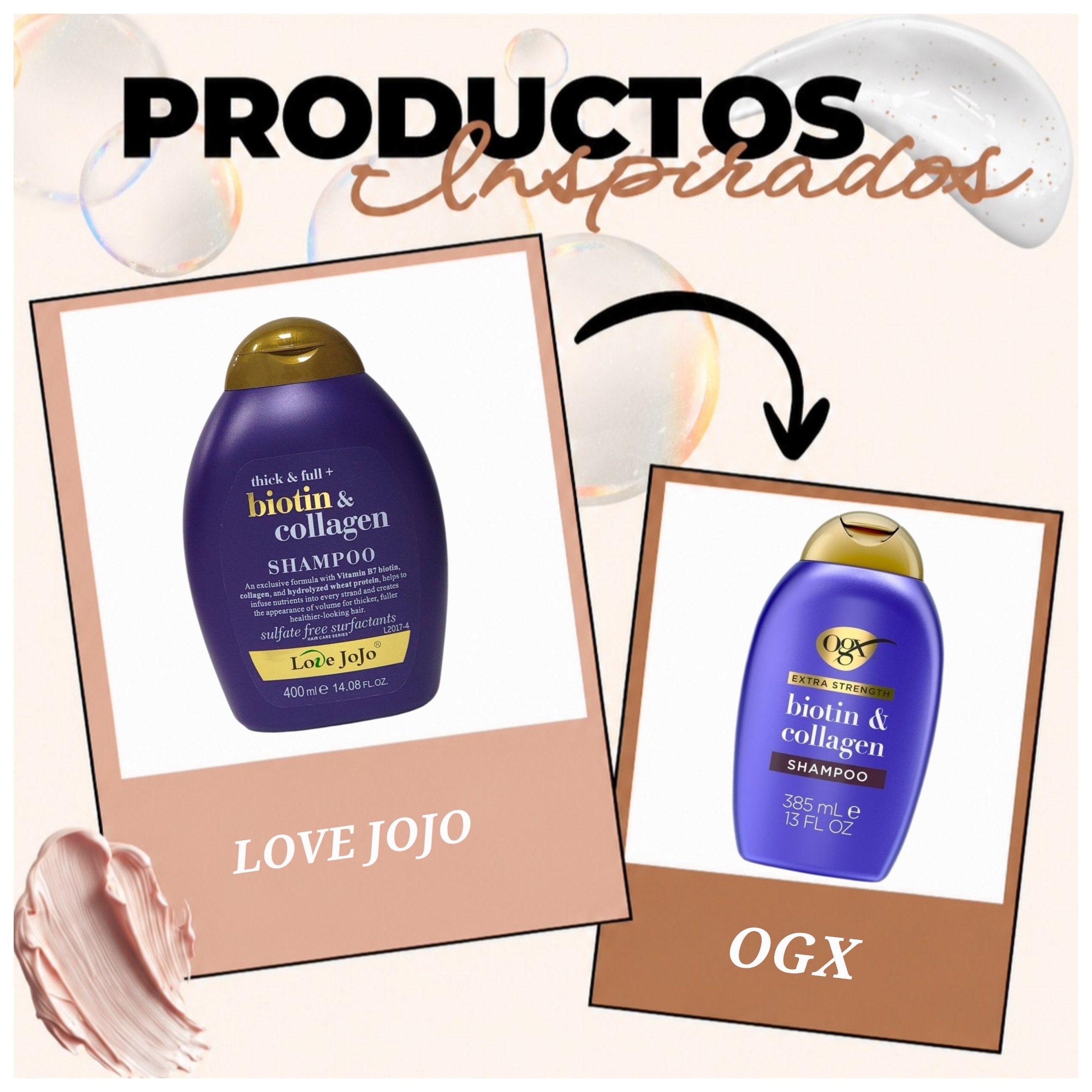 ACONDICIONADOR DE VOLUMEN Y ELASTICIDAD CON BIOTINA Y COLAGENO LOVE JOJO 400G