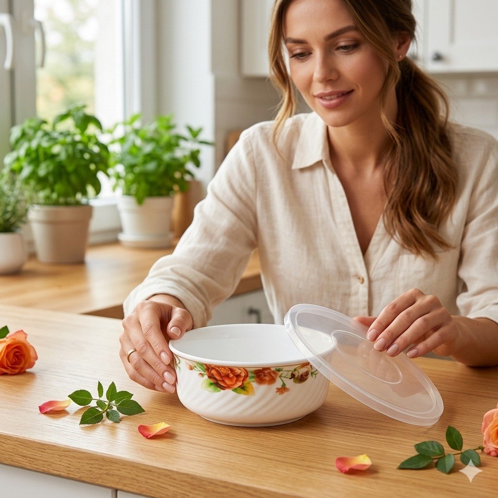 SET DE TAZONES ENSALADERAS DE CRISTAL MULTIFIFUNCIONALES RESISTENTES 3PCS GUPAN DESIGN