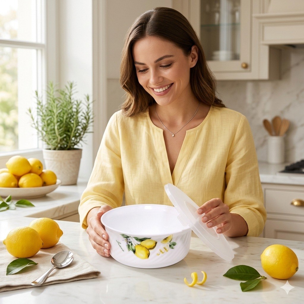 SET DE TAZONES ENSALADERAS DE CRISTAL MULTIFIFUNCIONALES RESISTENTES 3PCS GUPAN DESIGN