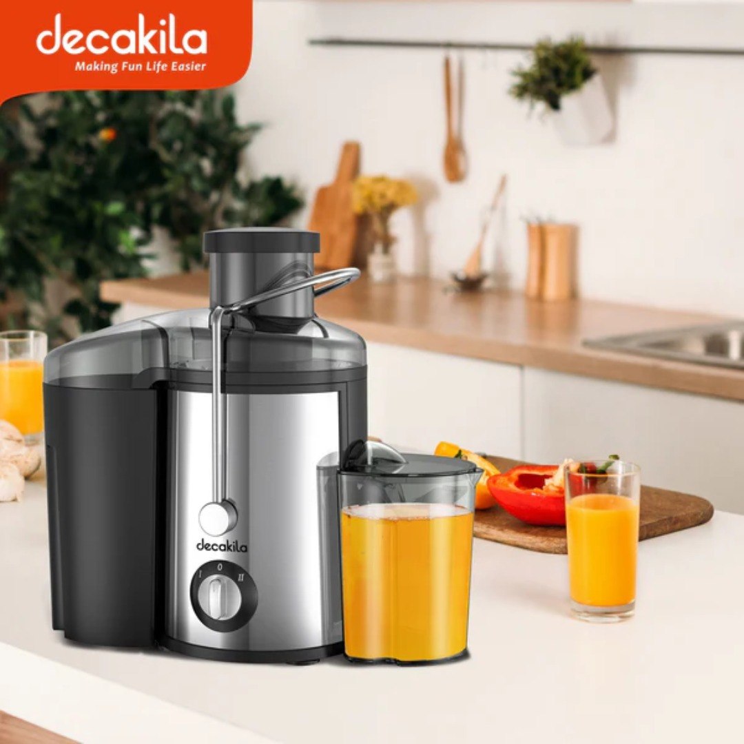 EXTRACTOR DE JUGO DE ACERO INOXIDABLE POTENCIA 350W DECAKILA 0.8L