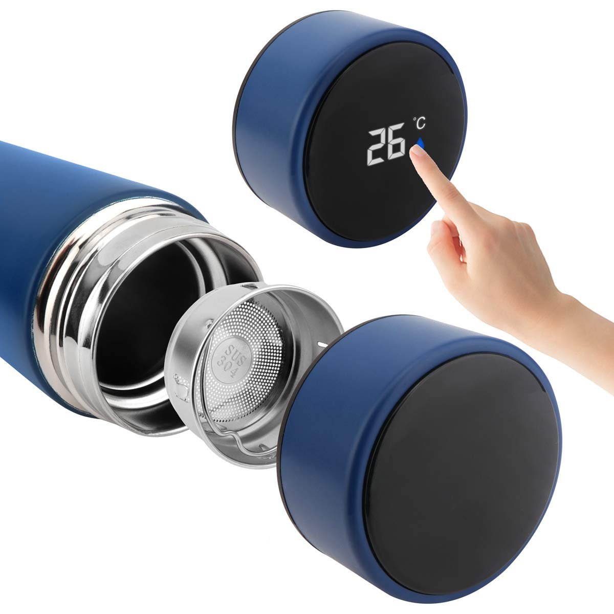 VASO TERMICO INTELIGENTE CON PANTALLA LED SMART CUP 500ML