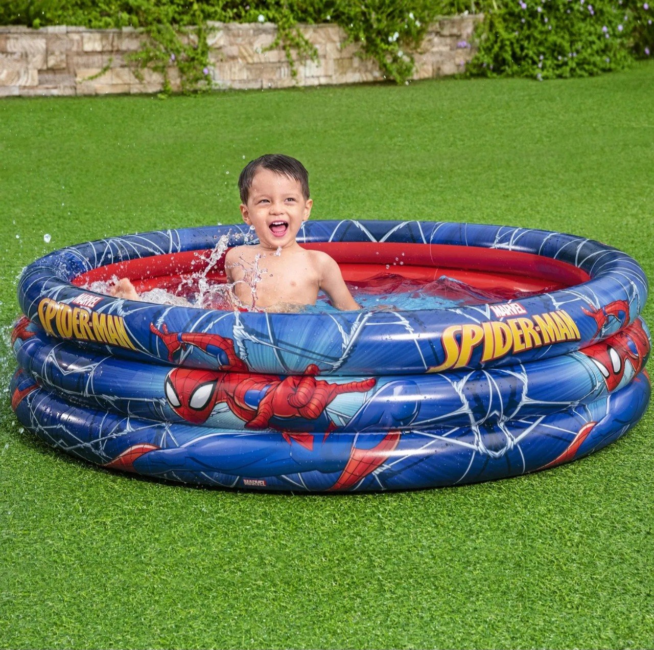 PISCINA INFLABLE INFANTIL DE SPIDERMAN MARVEL BESTWAY 1.22MX30CM