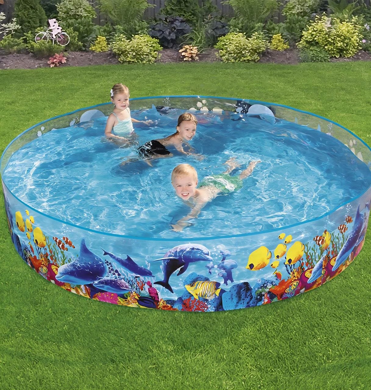 PISCINA ESTRUCTURAL DE PAREDES DE PVC DE ALTA RESISTENCIA Y FONDO DE VINILO BESTWAY 2.4MX46CM