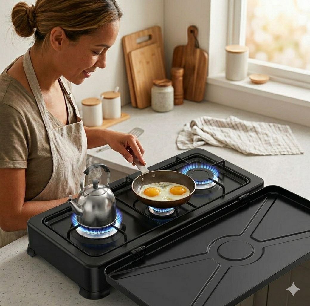 MAQUINA ESTUFA DE GAS PORTATIL DE ACERO INOXIDABLE SK-07003 SOKANY