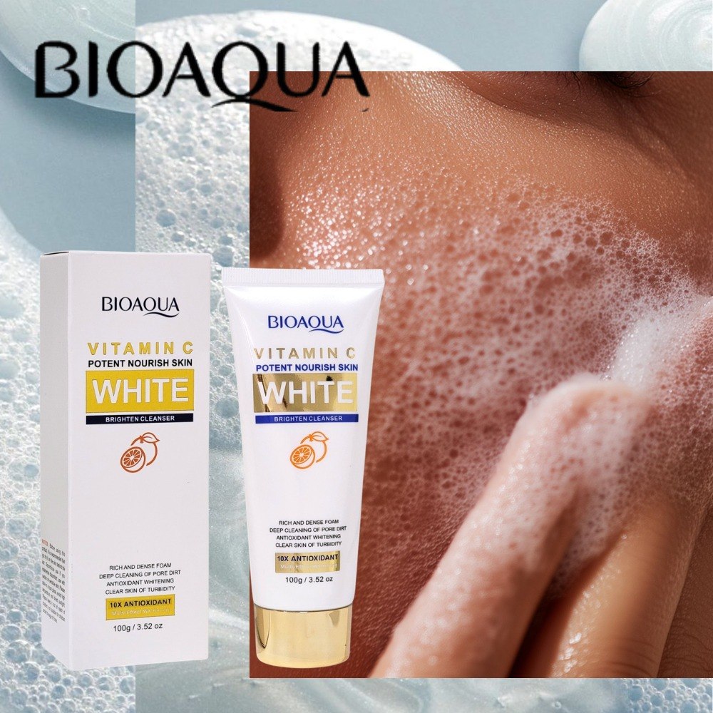 LIMPIADOR FACIAL ESPUMOSO ILUMINADOR CON VITAMINA C BIOAQUA 100G