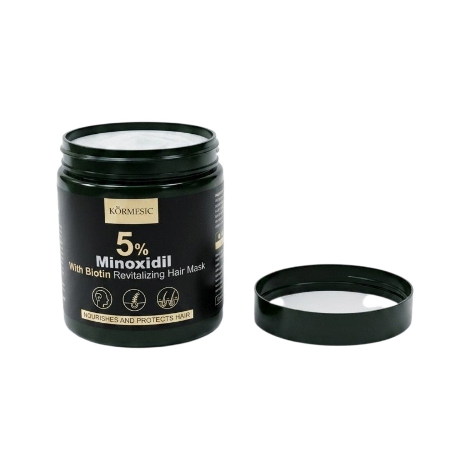 MASCARILLA PARA EL CABELLO ESTIMULANTE CON MINOXIDIL 5% Y BIOTINA KORMESIC 250G