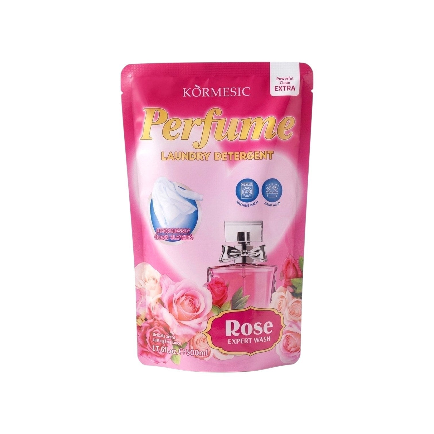 DETERGENTE EN LIQUIDO CON AROMA A ROSAS KORMESIC 500ML