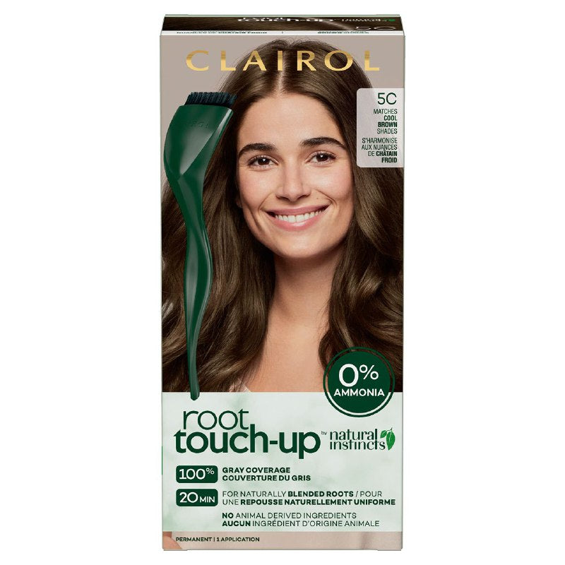 TINTE PARA EL CABELLO, RETOQUE DE RAICES, CRECIMIENTO NATURAL UNIFORME, CUBRE CANAS TONO 5C CLAIROL ROOT TOUCH UP