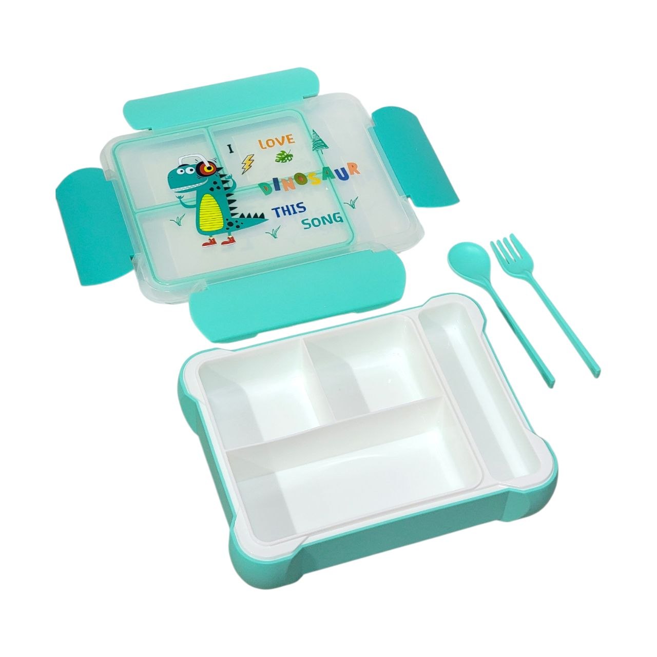 RECIPIENTE PANA PARA ALIMENTOS INFANTIL CON SET DE CUBIERTOS 22X17X5CM