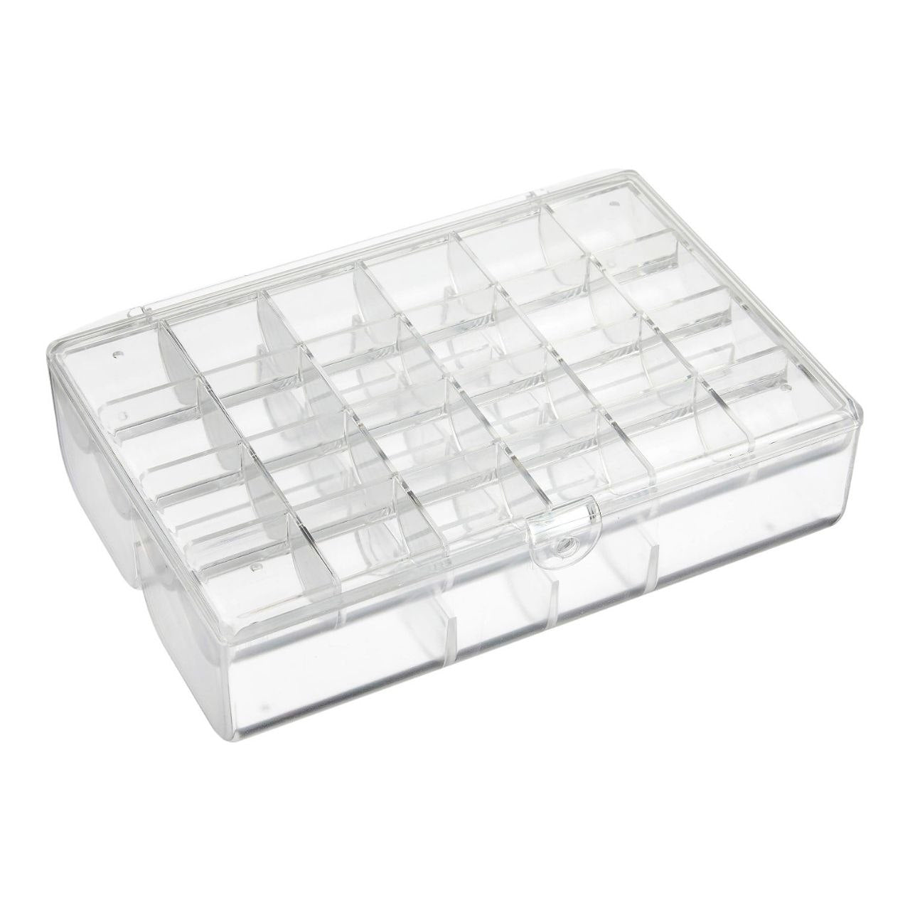 ORGANIZADOR DE JOYAS DE ACRILICO TRANSPARENTE 2 CAPAS 19X12X5CM