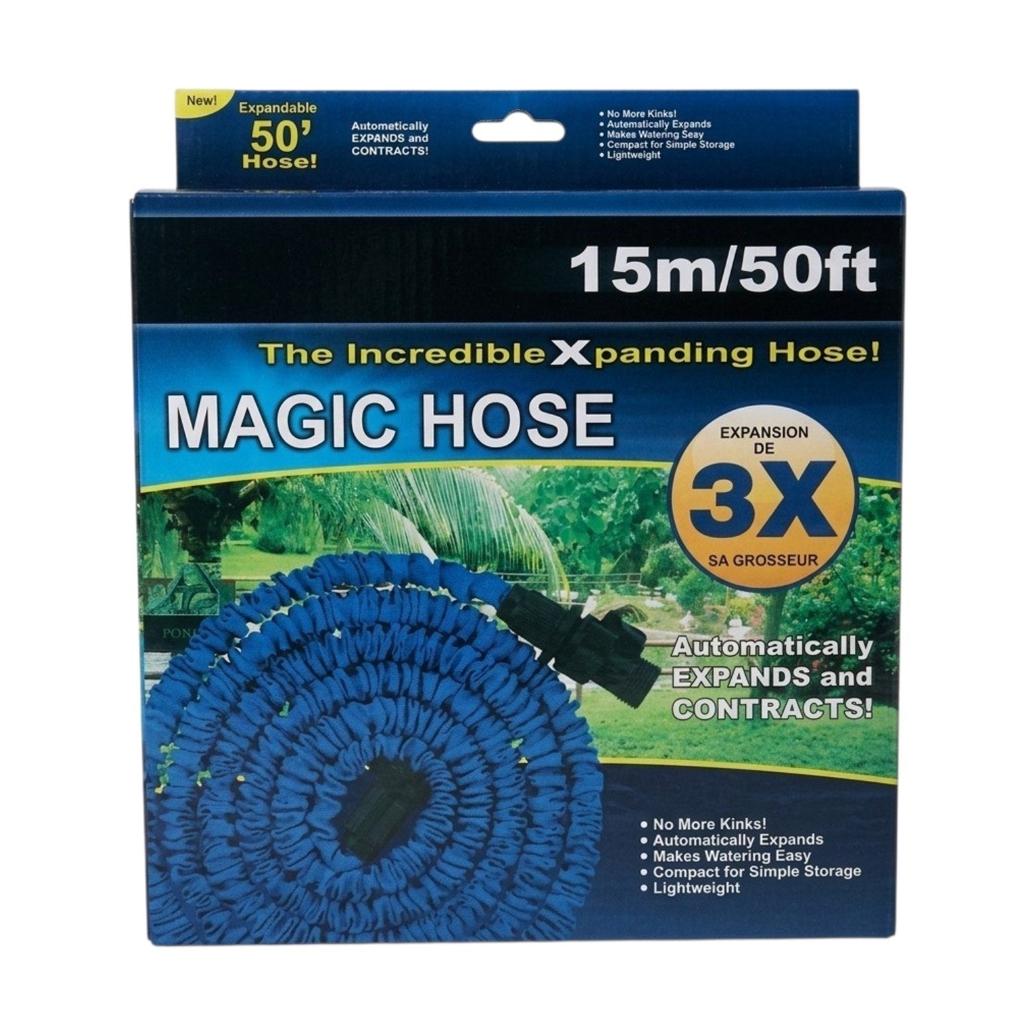 MANGUERA EXPANDIBLE FLEXIBLE ANTI FUGAS 15M