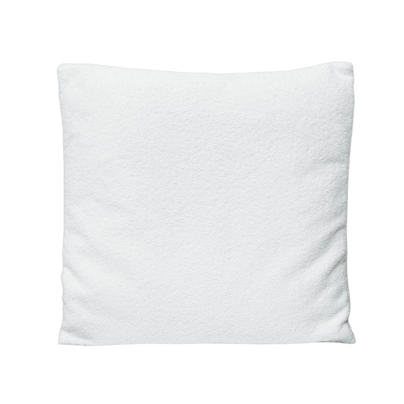 SET DE COJINES DECORATIVOS TEXTURA TIPO RIZO COLOR BLANCO 2PCS