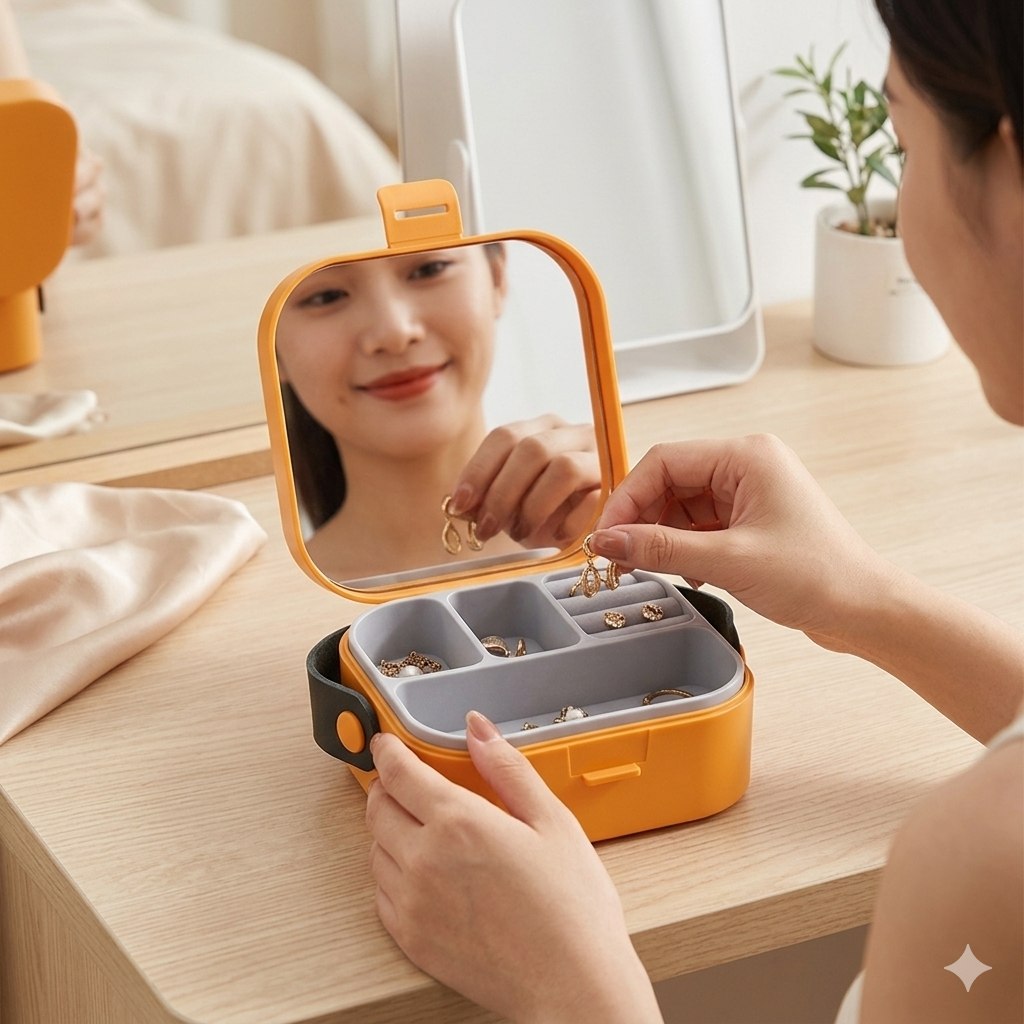 JOYERO MINI PORTATIL COMPACTO Y ENCANTADOR