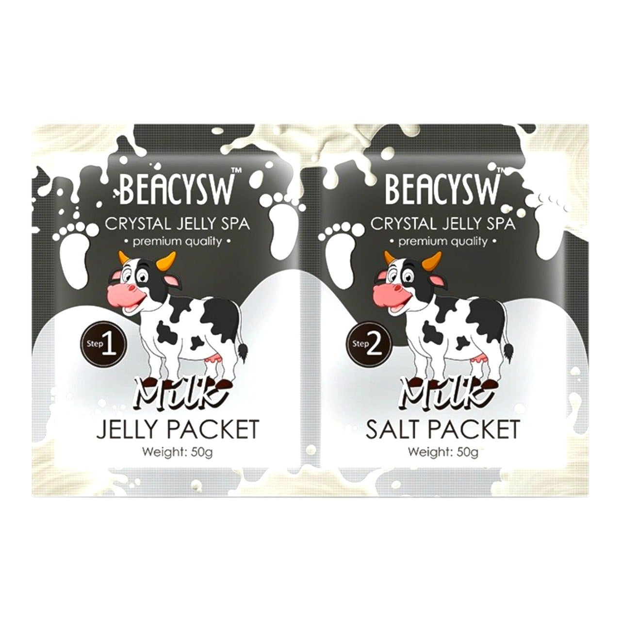 TRATAMIENTO TERAPEUTICO DE PEDICURA DE GELATINA Y SAL DE CRISTAL BEACYSW 50G