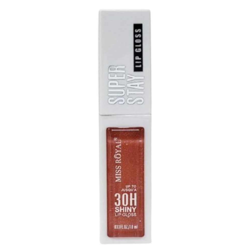 BRILLO LABIAL DE LARGA DURACION SUPER STAY 30H MISS ROYAL 10ML (DUPE DE MAYBELLINE)