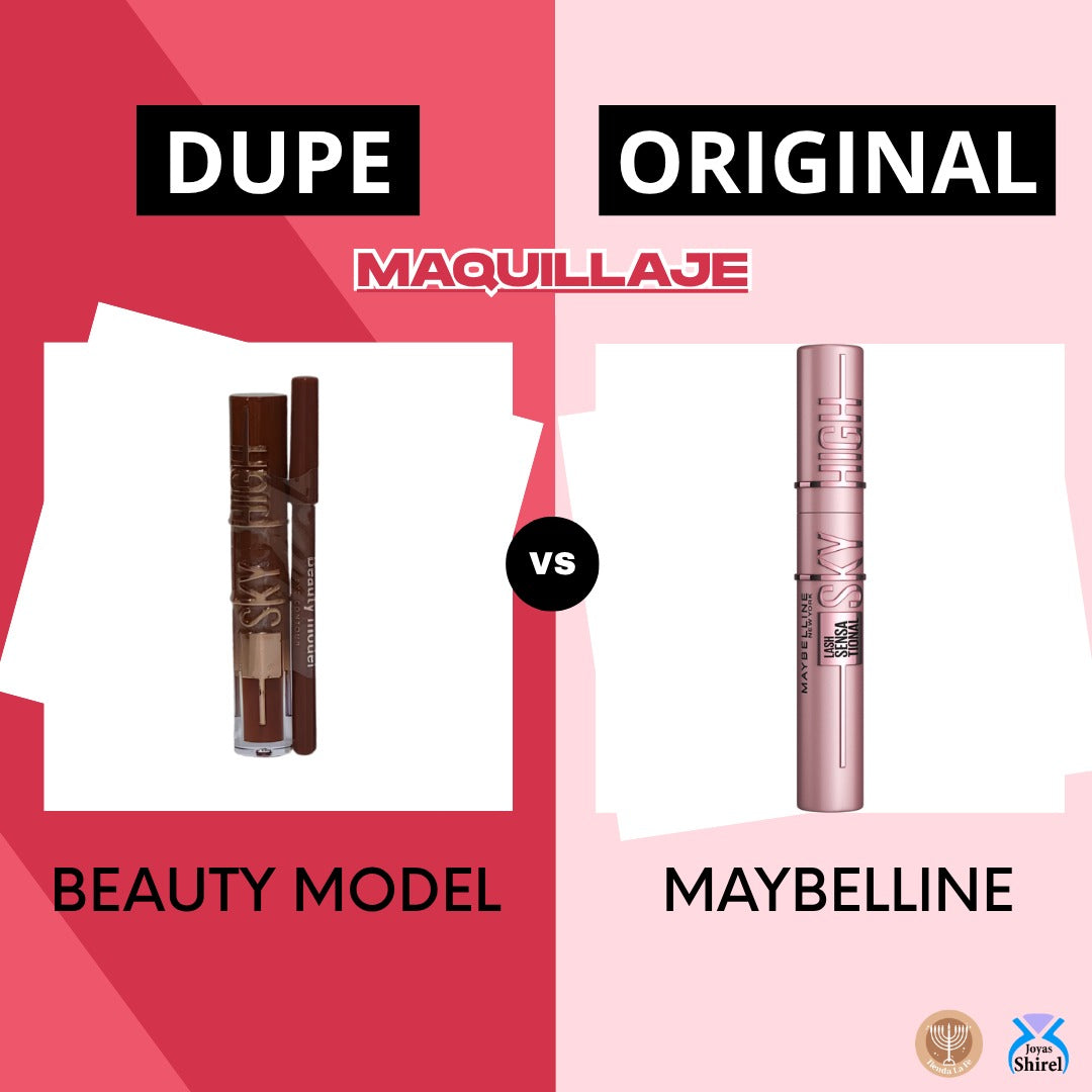 BRILLO LABIAL Y DELINEADOR DE ALTA PIGMENTACION Y DURACION BEAUTY MODEL (DUPE DE MAYBELLINE)
