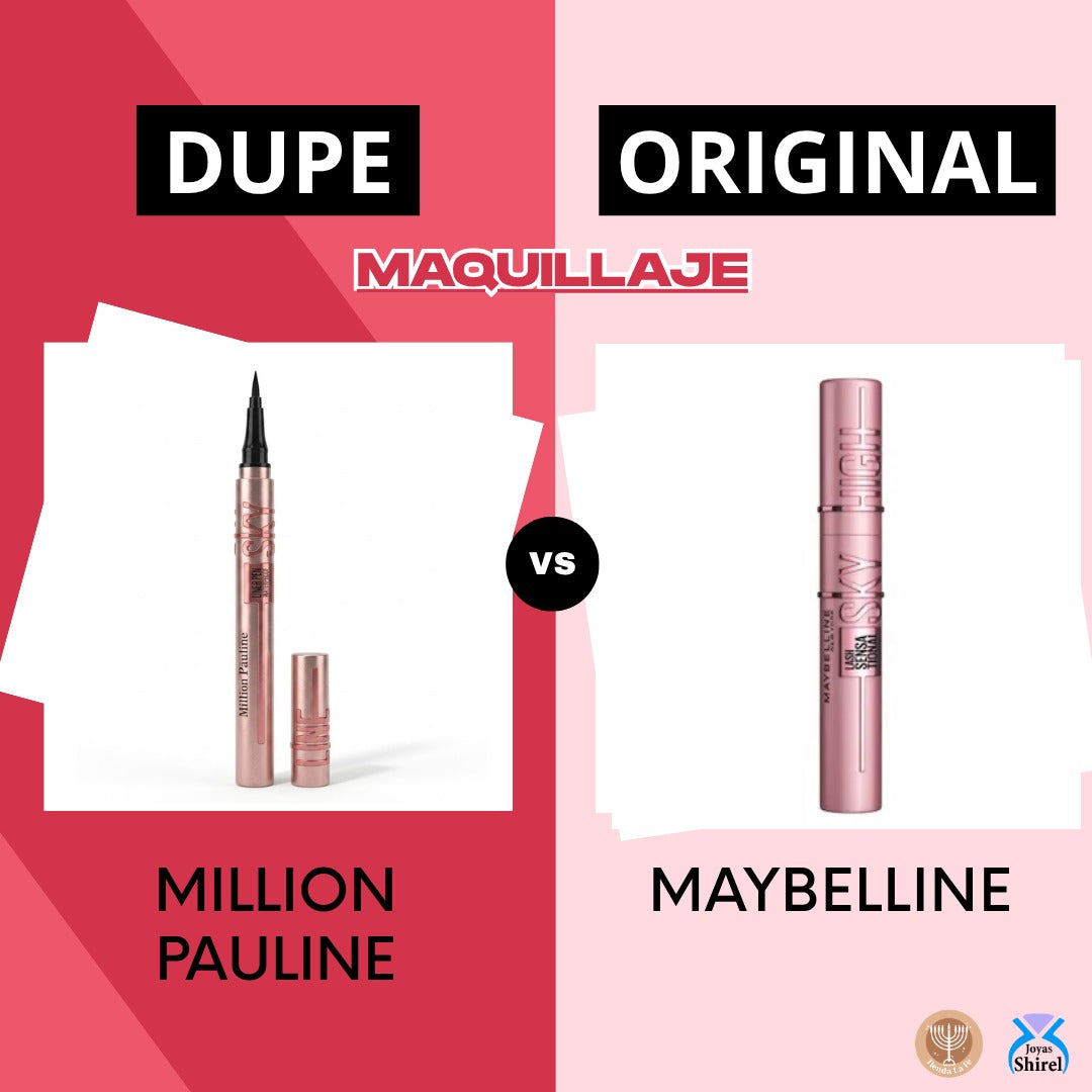 DELINEADOR DE OJOS RESISTENTE AL AGUA TEXTURA SEDOSA MILLION PAULINE 1ML (DUPE DE MAYBELLINE)