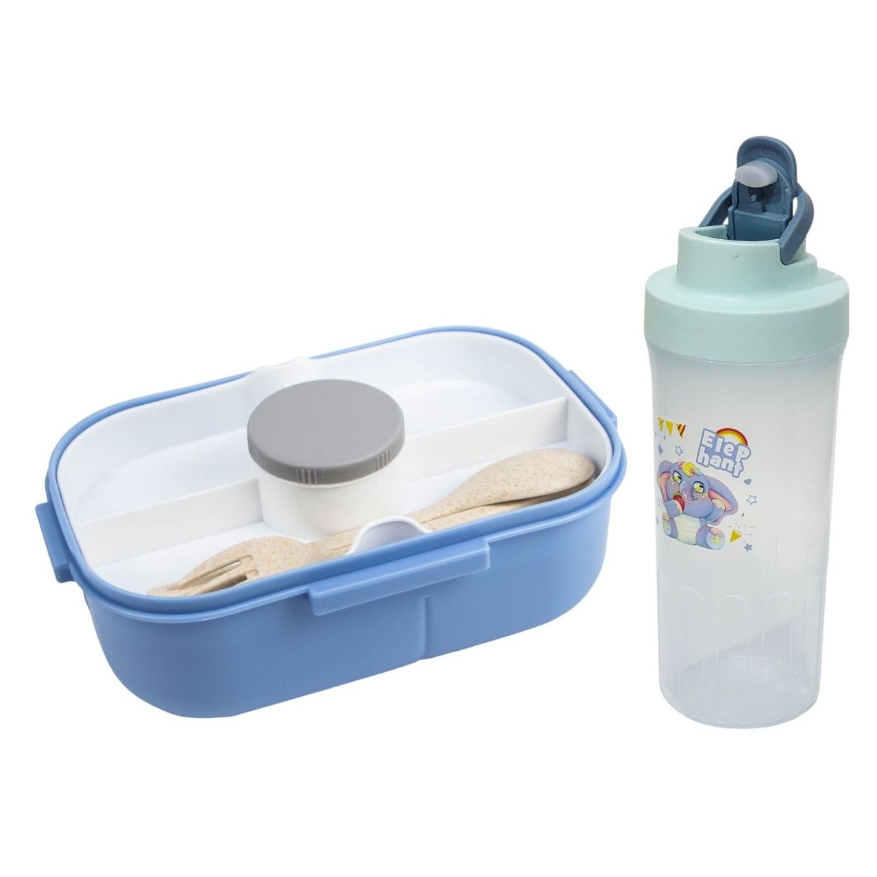 SET DE RECIPIENTE PANA PARA ALIMENTOS INFANTIL CON BOTE Y CUBIERTOS