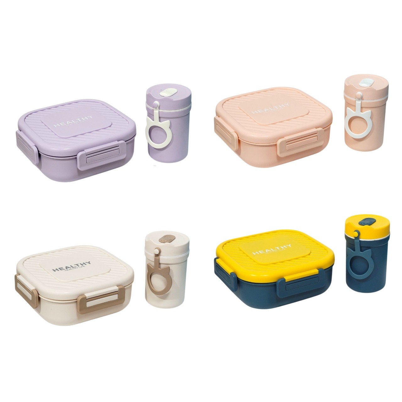 SET DE RECIPIENTE PANA PARA ALIMENTOS HERMETICA CON TAZA PARA LIQUIDOS