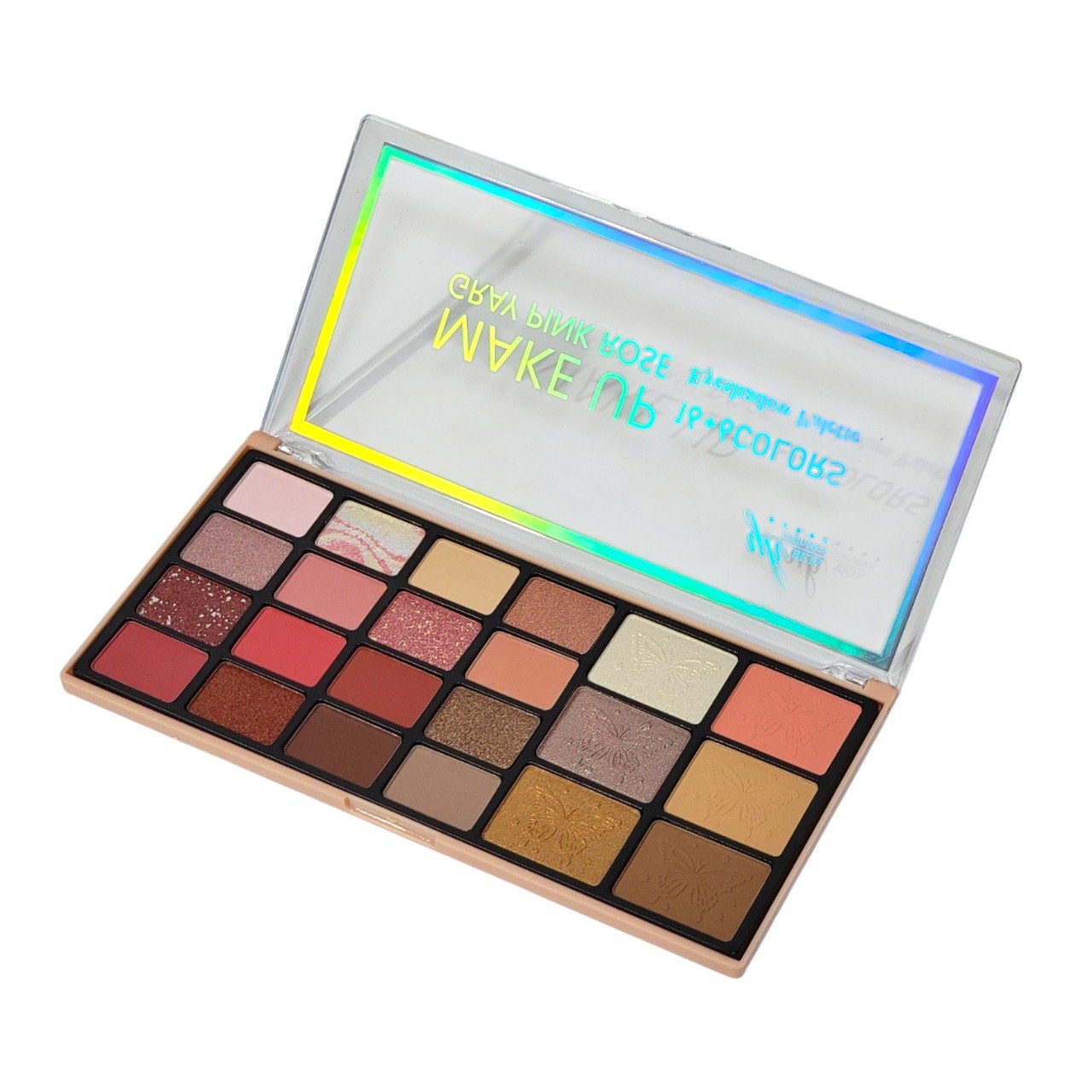 PALETA DE SOMBRAS DE OJOS 22 TONOS GRAY PINK ROSE YH BEJA COSMETICS 48G