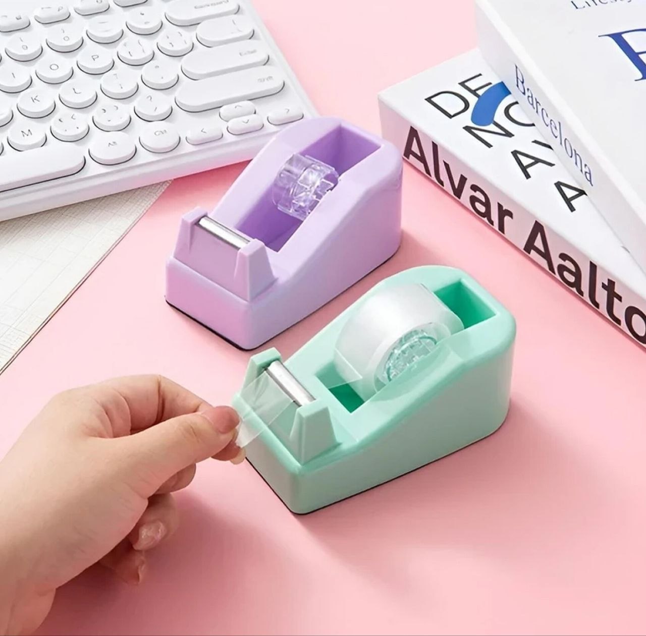SET DE DISPENSADOR DE CINTA ADHESIVA CON 3 ROLLOS KAISHENG YOUPIN