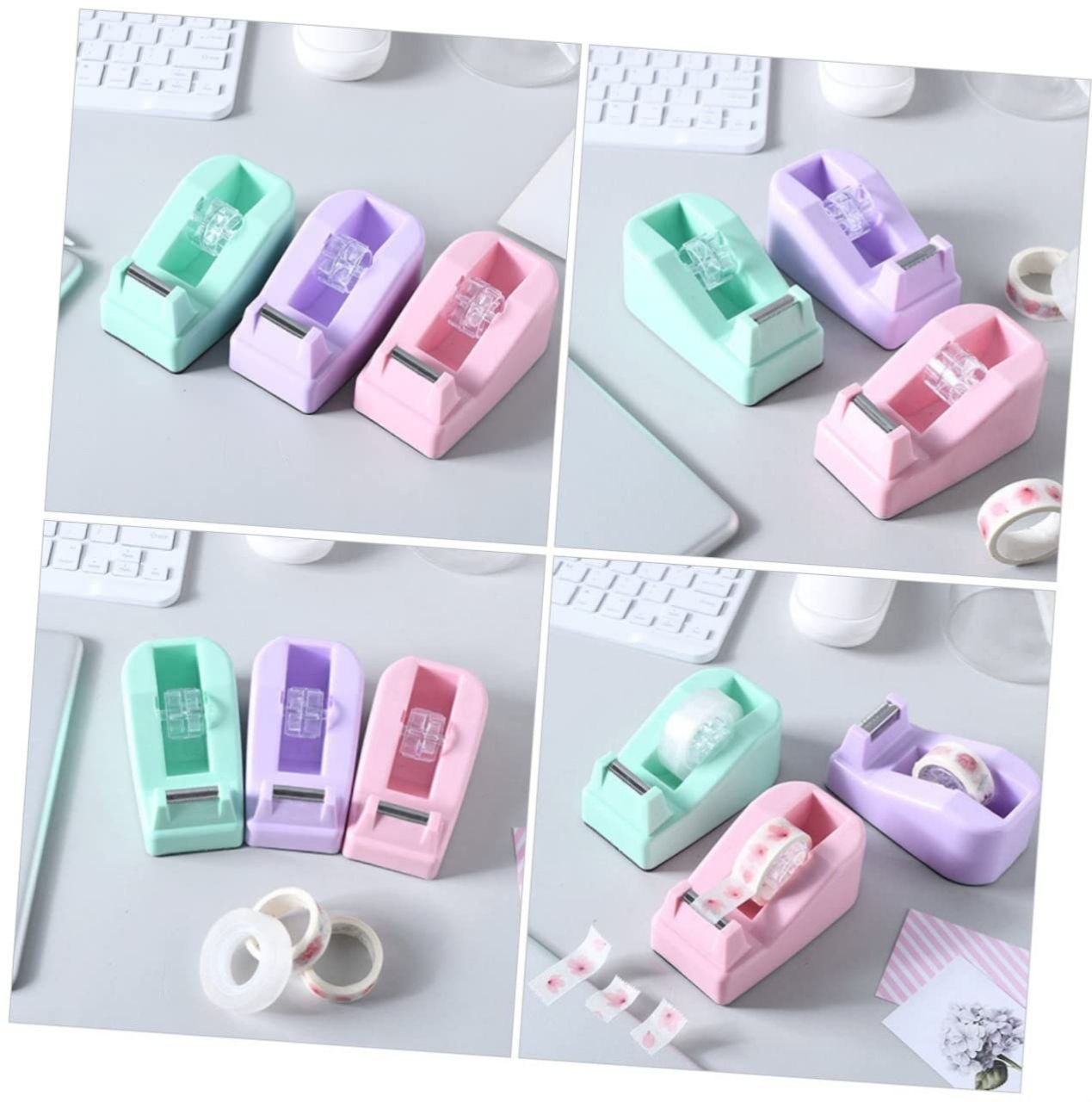 SET DE DISPENSADOR DE CINTA ADHESIVA CON 3 ROLLOS KAISHENG YOUPIN