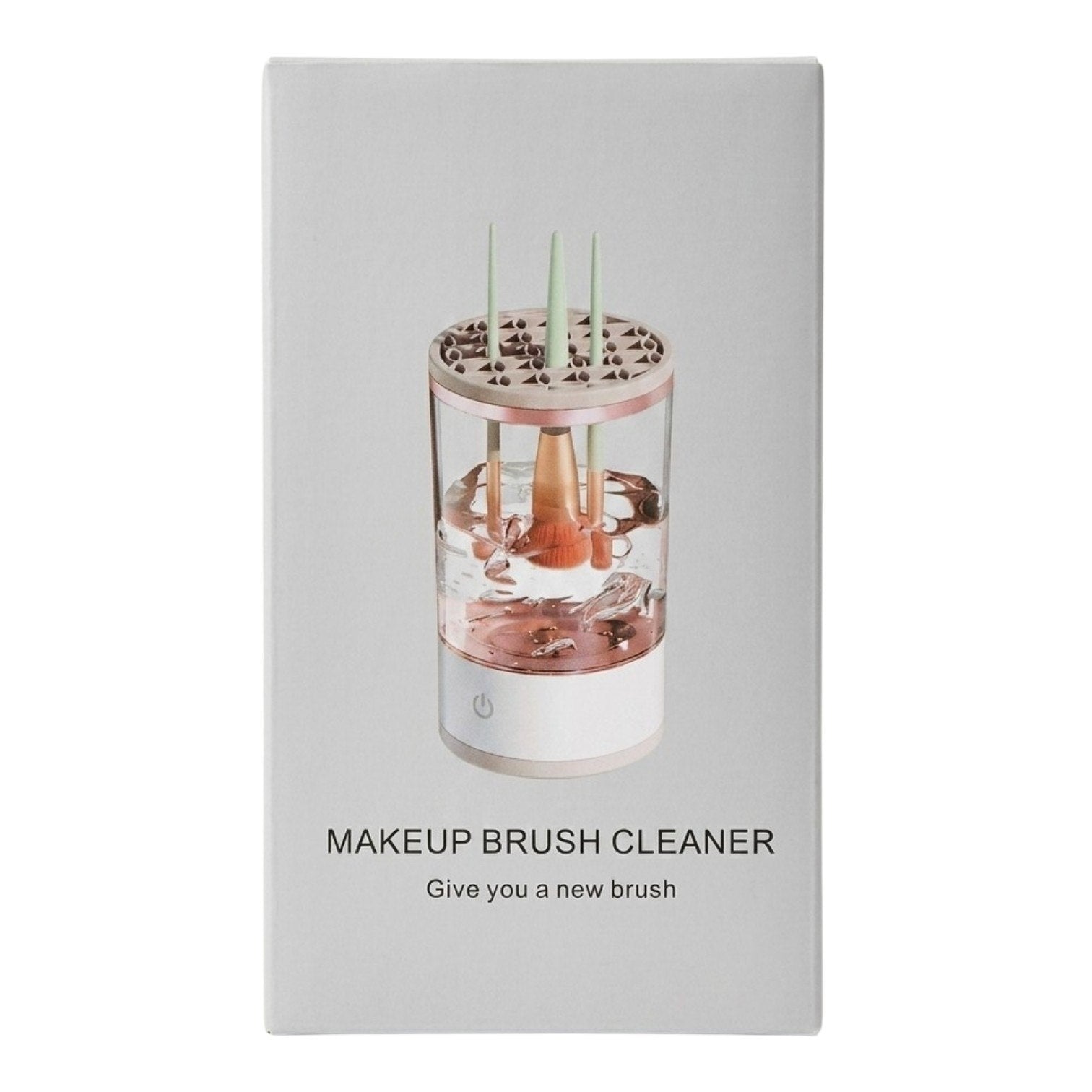 LIMPIADOR DE BROCHAS DE MAQUILLAJE ELECTRICO 3 EN 1 GIRATORIO Y SECADOR AUTOMATICO