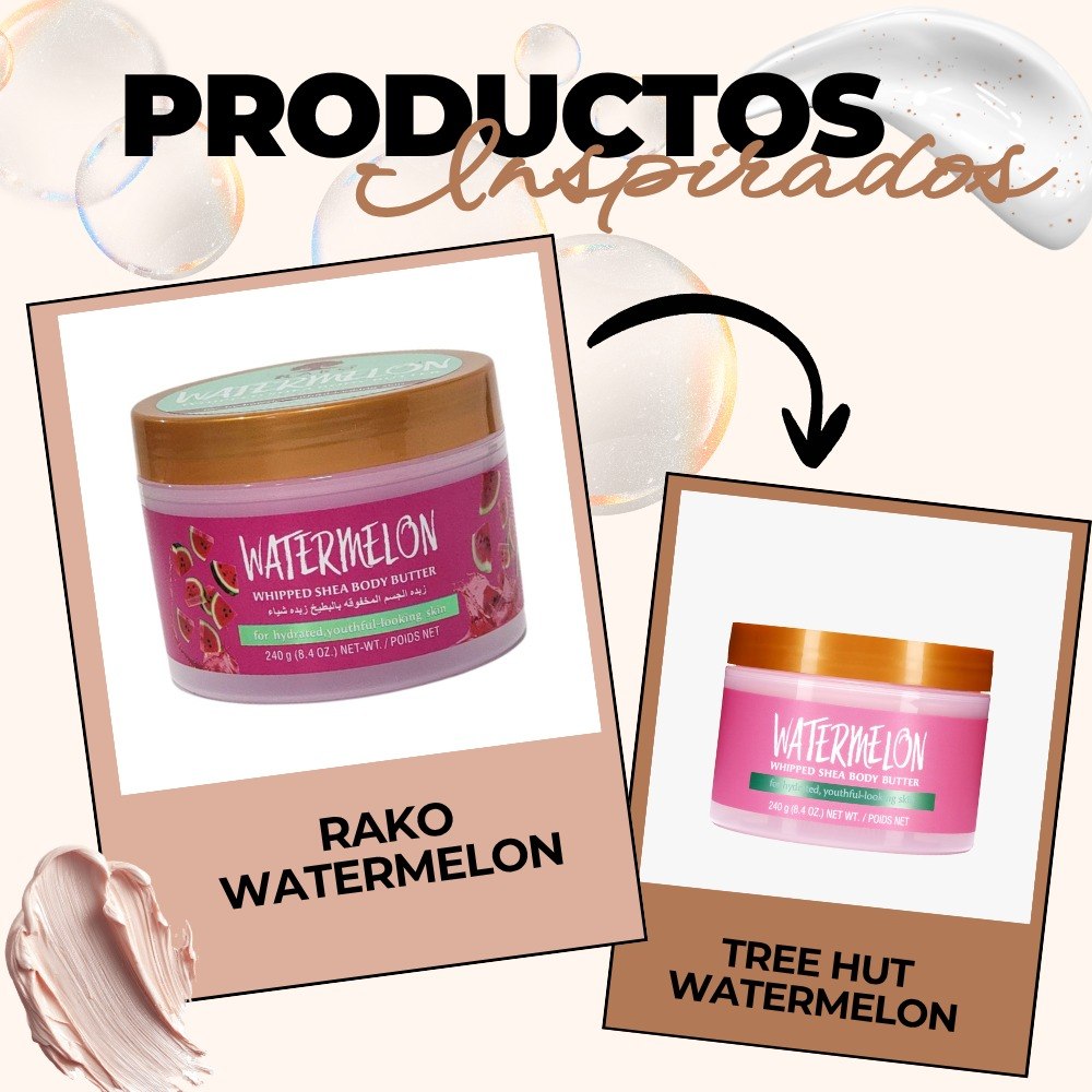 MANTECA CORPORAL DE TEXTURA BATIDA CON MANTECA DE KARITE Y ESENCIA DE SANDIA RAKO 240G