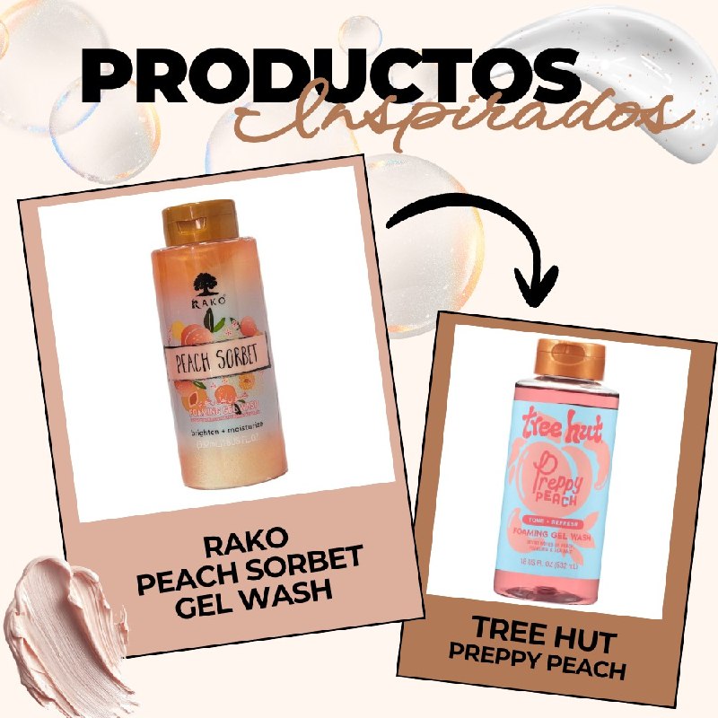 GEL DE DUCHA ESPUMOSO CON EXTRACTO DE MELOCOTON Y MANTECA DE KARITE RAKO 532ML