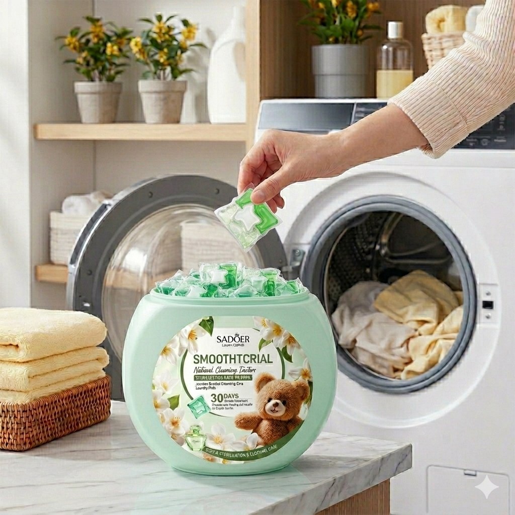 DETERGENTE EN CAPSULAS ANTIBACTERIAL CON AROMA A JAZMIN 36UND SADOER