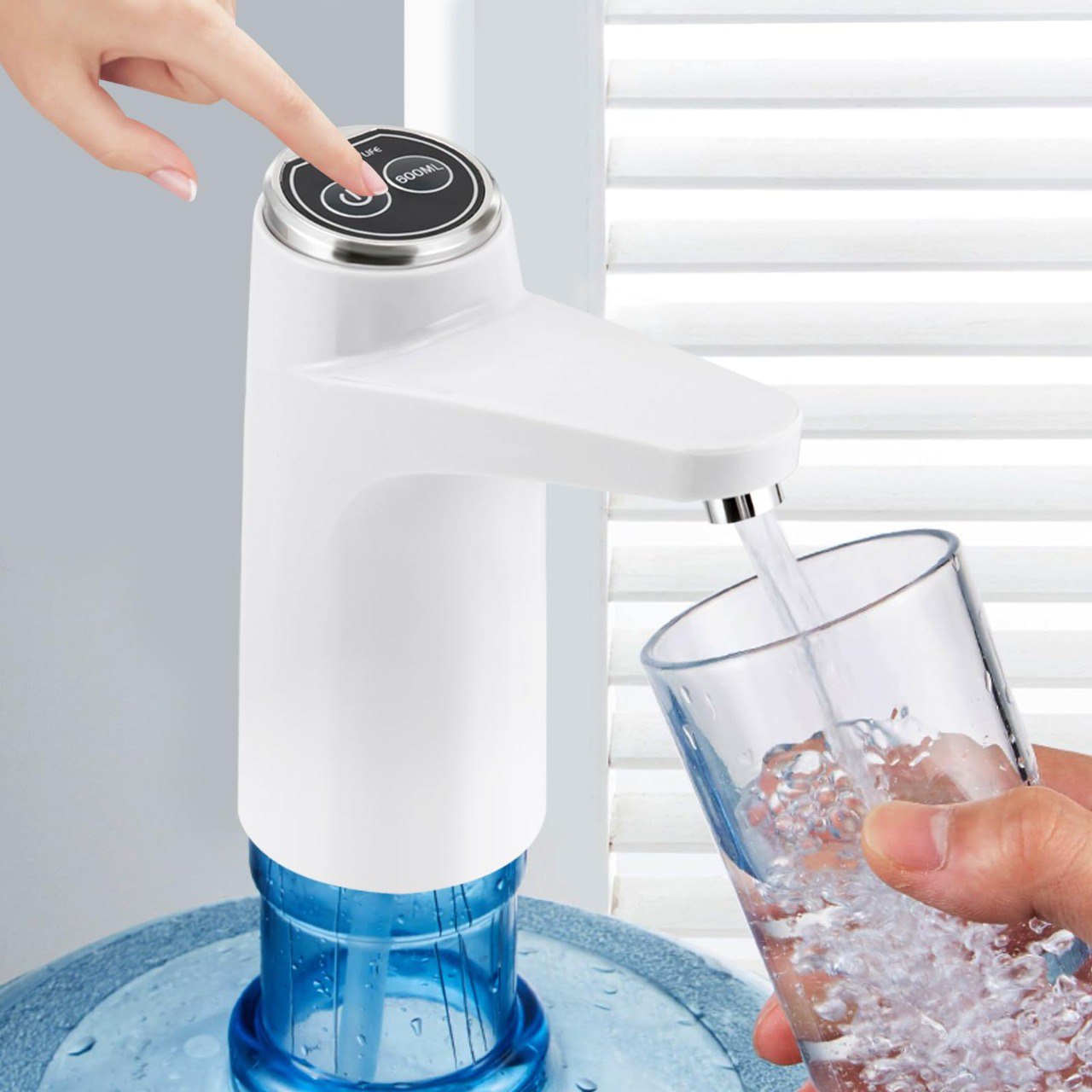 DISPENSADOR BOMBA DE AGUA ELECTRICA INTELIGENTE RECARGABLE