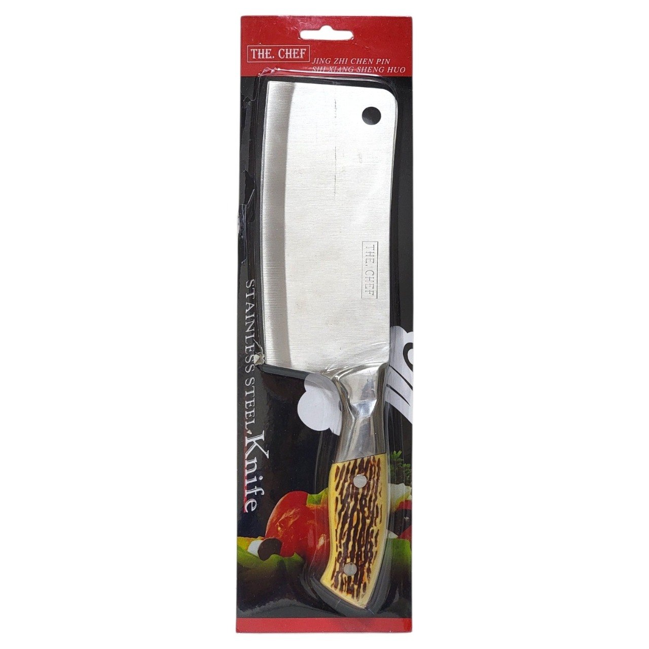 HACHA DE COCINA DE ACERO INOXIDABLE THE CHEF 28CM