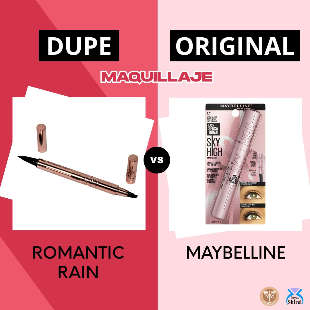 DELINEADOR DE OJOS Y CEJAS EN LAPIZ LIQUIDO IMPERMEABLE ROMANTIC RAIN (DUPE DE MAYBELLINE)