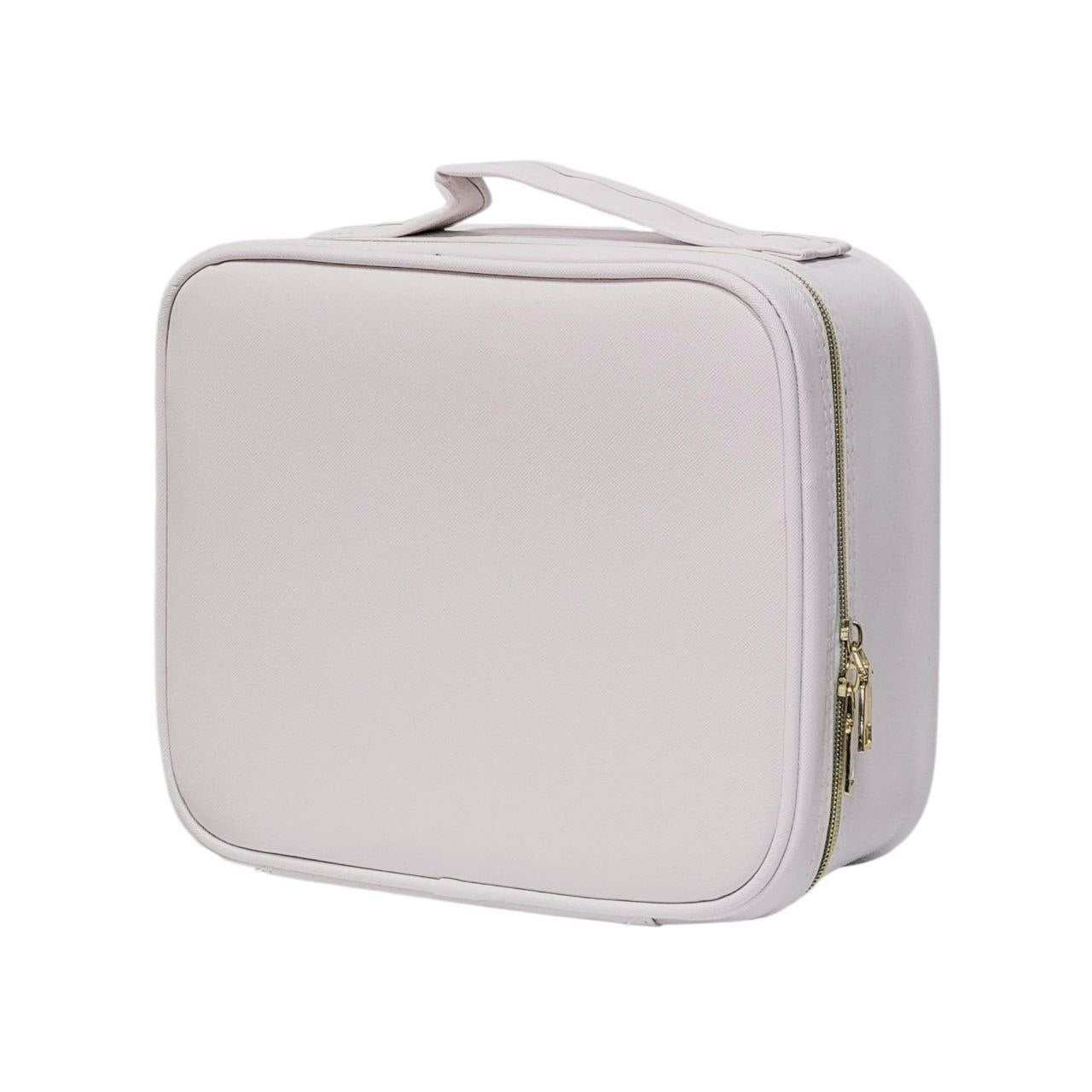 ESTUCHE ORGANIZADOR DE MAQUILLAJE CON ESPEJO LED 3 MODOS DE ILUMINACION