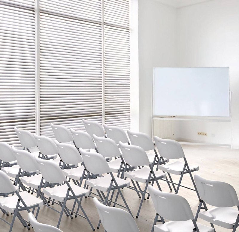 SILLA PLEGABLE DE PLASTICO PORTATIL REFORZADA CAPACIDAD 350LBS