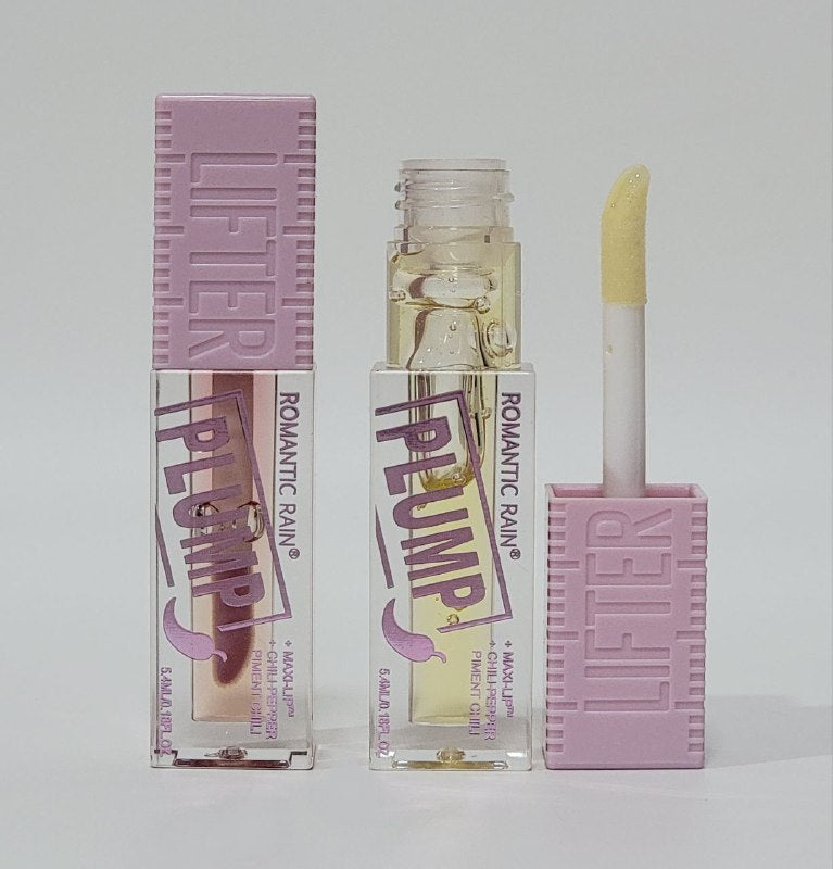 BRILLO LABIAL DUPE MAYBELLINE LIFTER VOLUMIZADOR DE LABIOS MAXI LABIOS + CHILE PIMIENTO RAMANTIC RAIN PLUMP 5.4ML