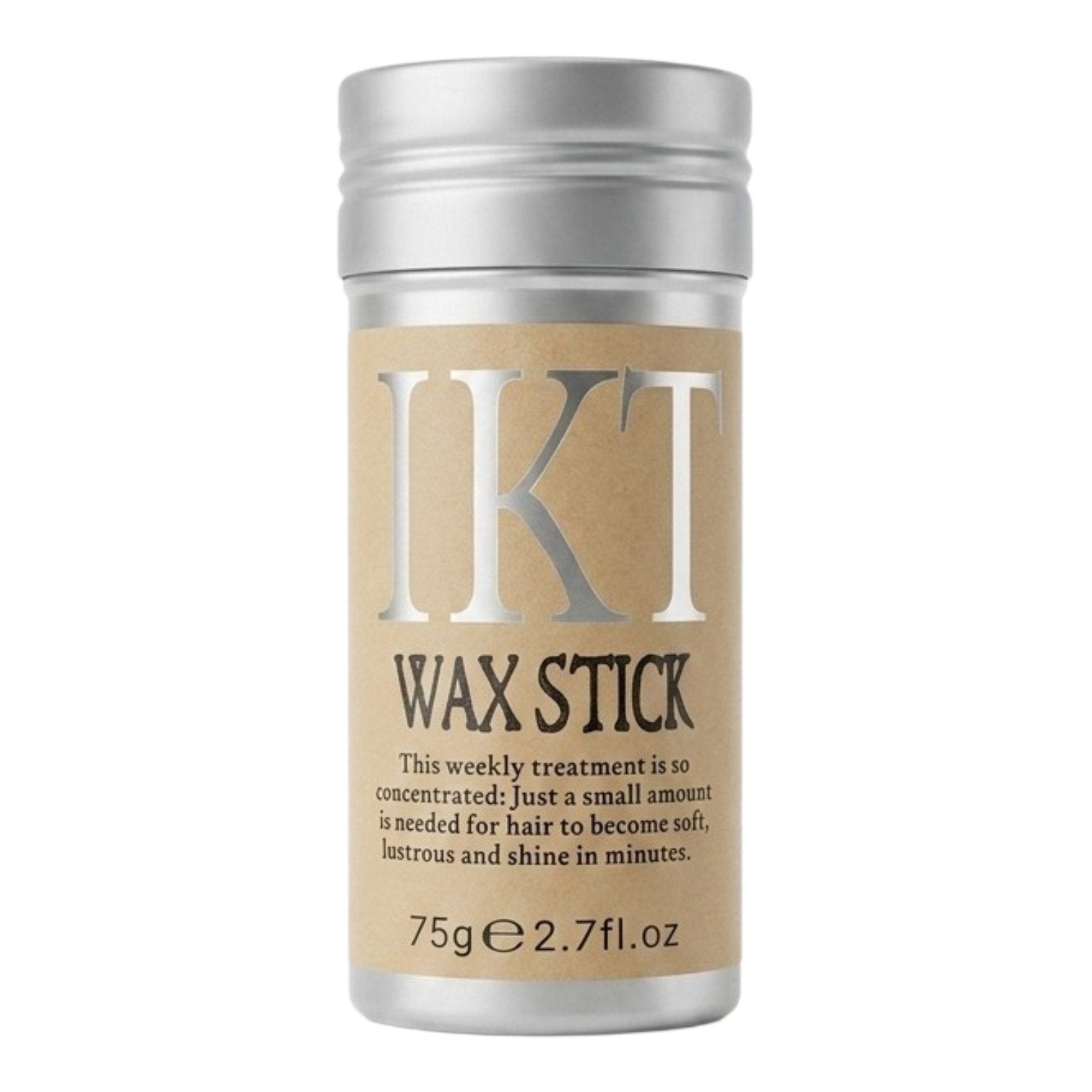 CERA CAPILAR EN BARRA AYUDAR A MOLDEAR Y CONTROLAR EL CABELLO PROPORCIONA FIJACIÓN Y CONTROL IKT WAX STICK 75GM