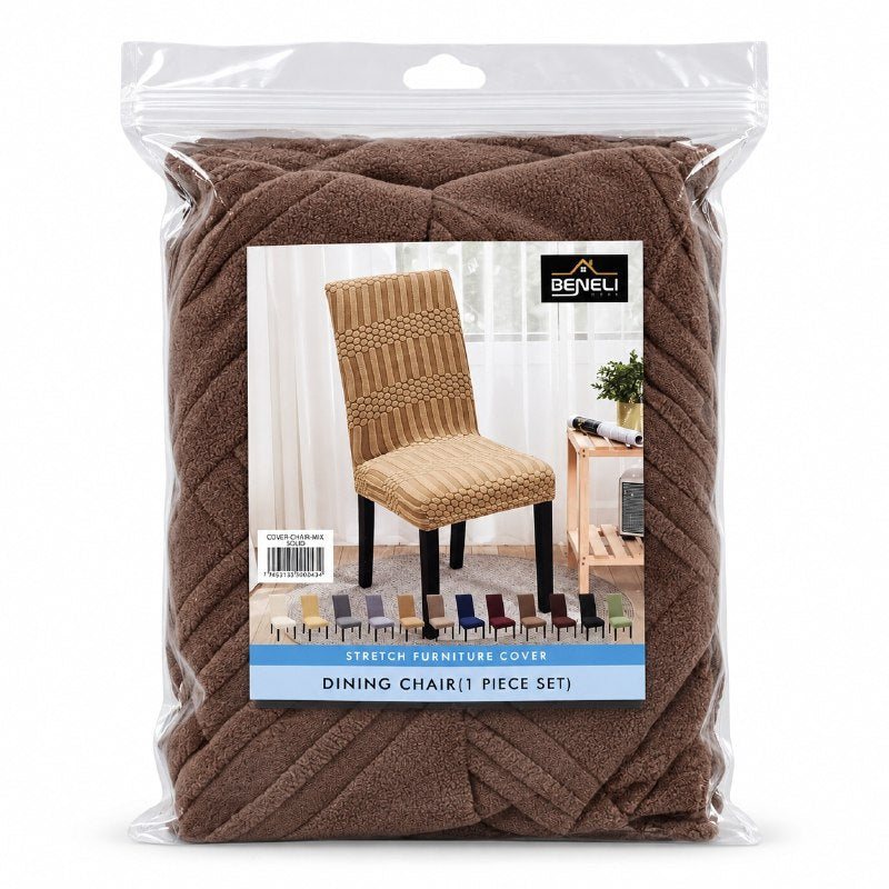 FUNDA ELASTICA PROTECTORA PARA SILLA DE COMEDOR AJUSTABLE BENELI HOME