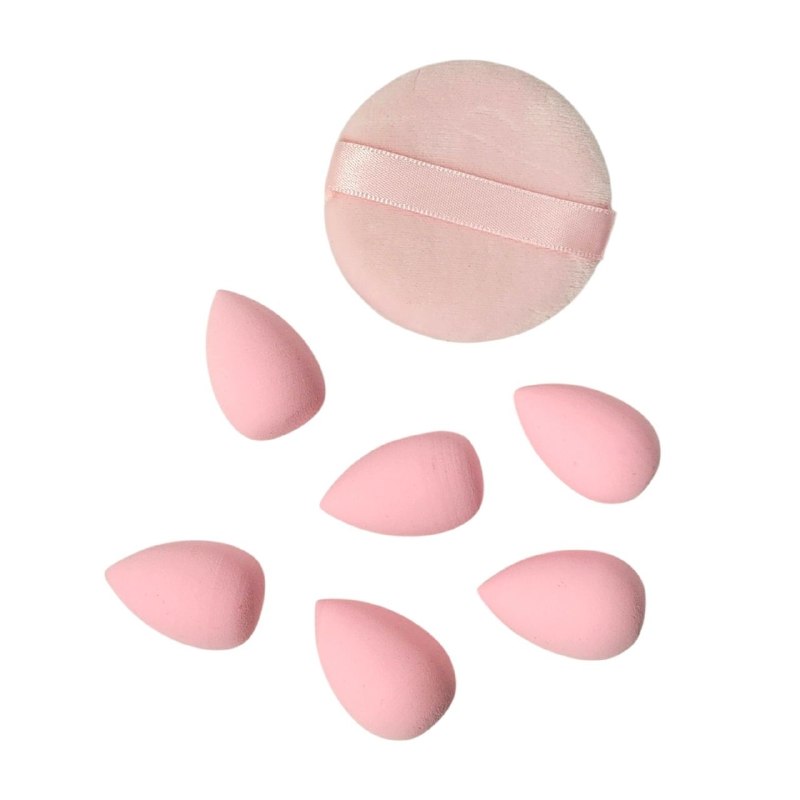 SET DE MINI ESPONJAS DE MAQUILLAJE TERCIOPELO O ALGODÓN BEAUTY TOOLS