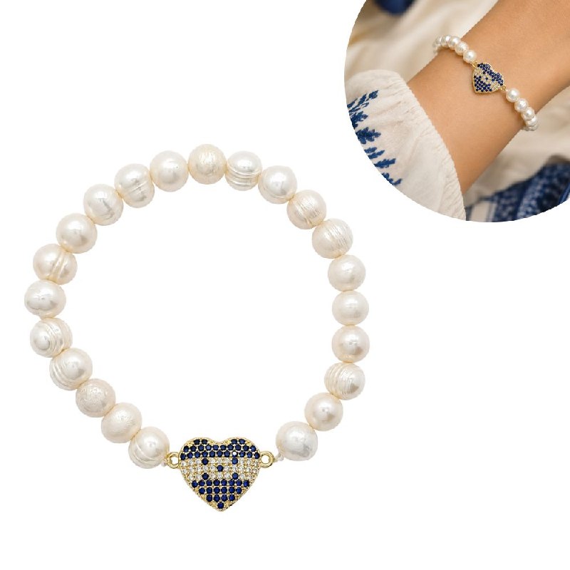 PULSERA DE ENCHAPE ELASTICA PARA DAMA CON DISEÑO DE HONDURAS
